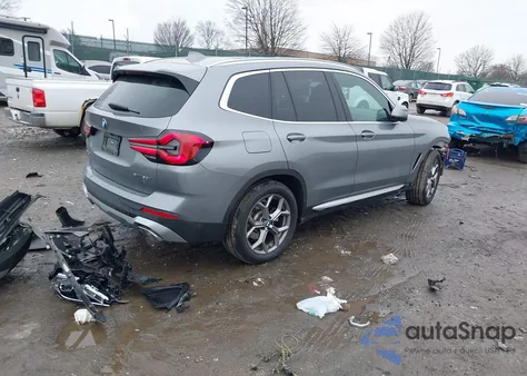 2023 BMW X3 xDrive30I z USA, uszkodzony, nr VIN 5UX53DP06P9S75421